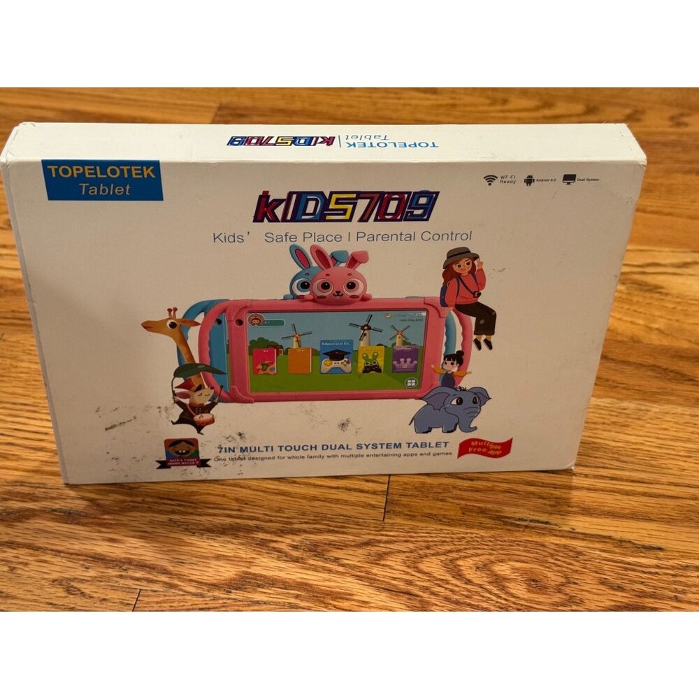 Topelotek 709 pink 7” tablet new/openBox‎